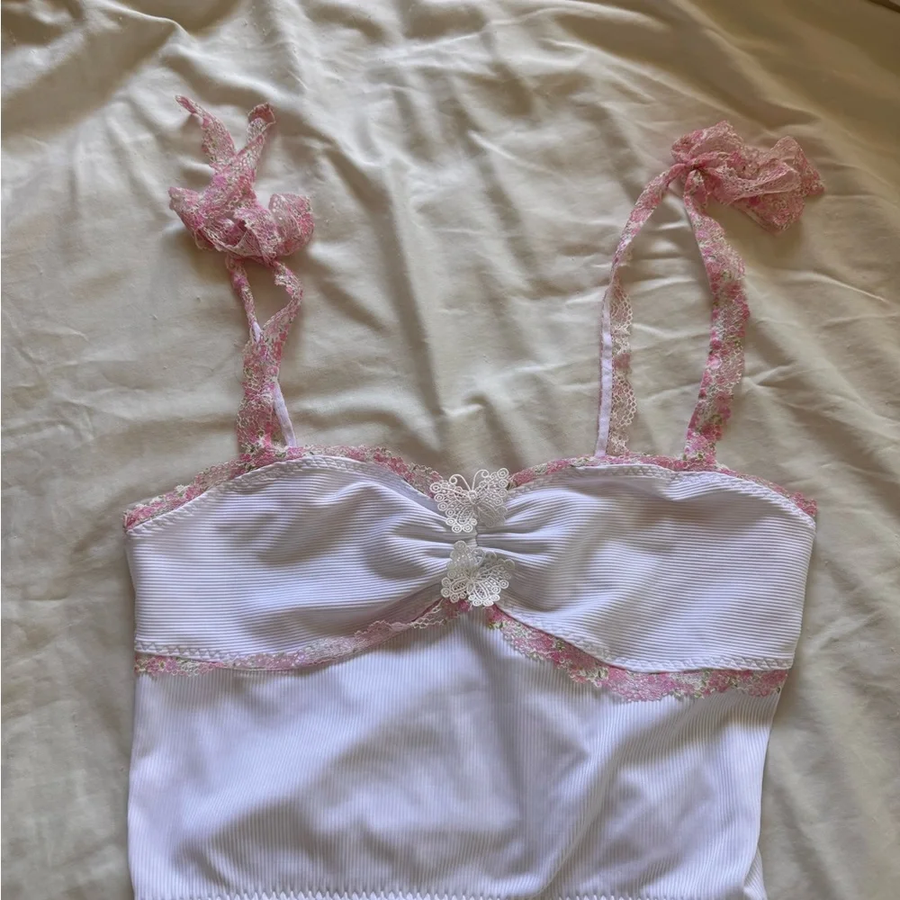 For Love and Lemons Hailey ribbed cami - Picture 4 of 6